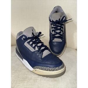 Air Jordan 3 Retro ‘Georgetown’ Men’s Size 9 Pre-owned Sneakers CT8532-401